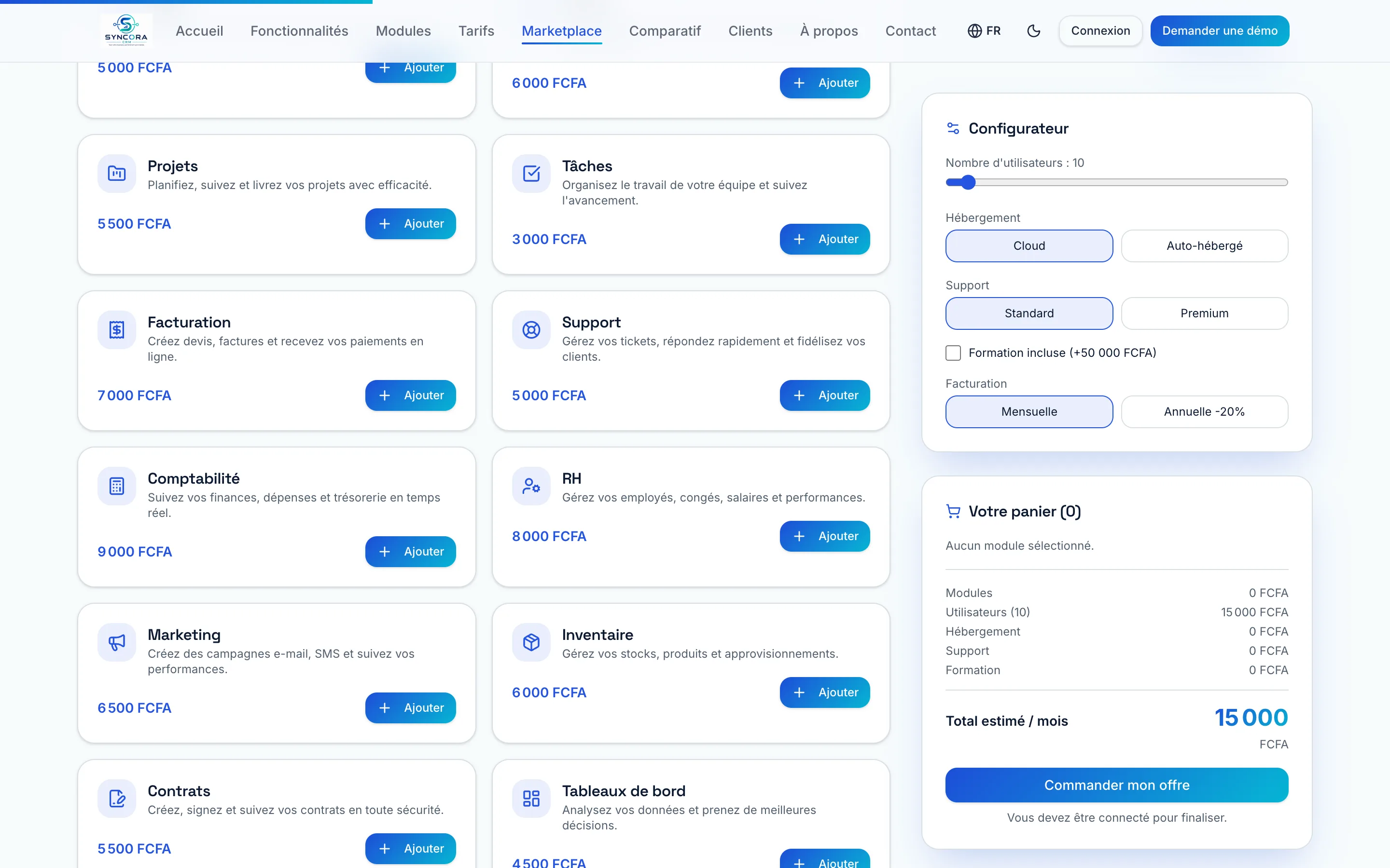 Composez vos modules
